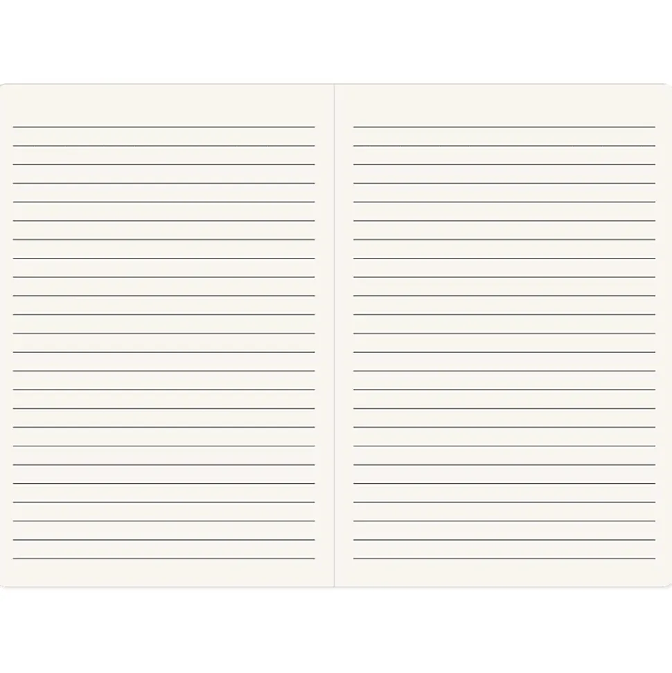 Lady Jayne Vegan Leather Softcover Journal With Grosgrain Bow, 5-7/8" x 8-1/4", Ruled, 160 Pages, Blush