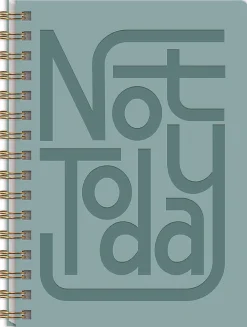 Lady Jayne Vegan Leather Softcover Spiral Journal, 6-1/4" x 8-1/2", Legal Rule, 144 Pages, Today