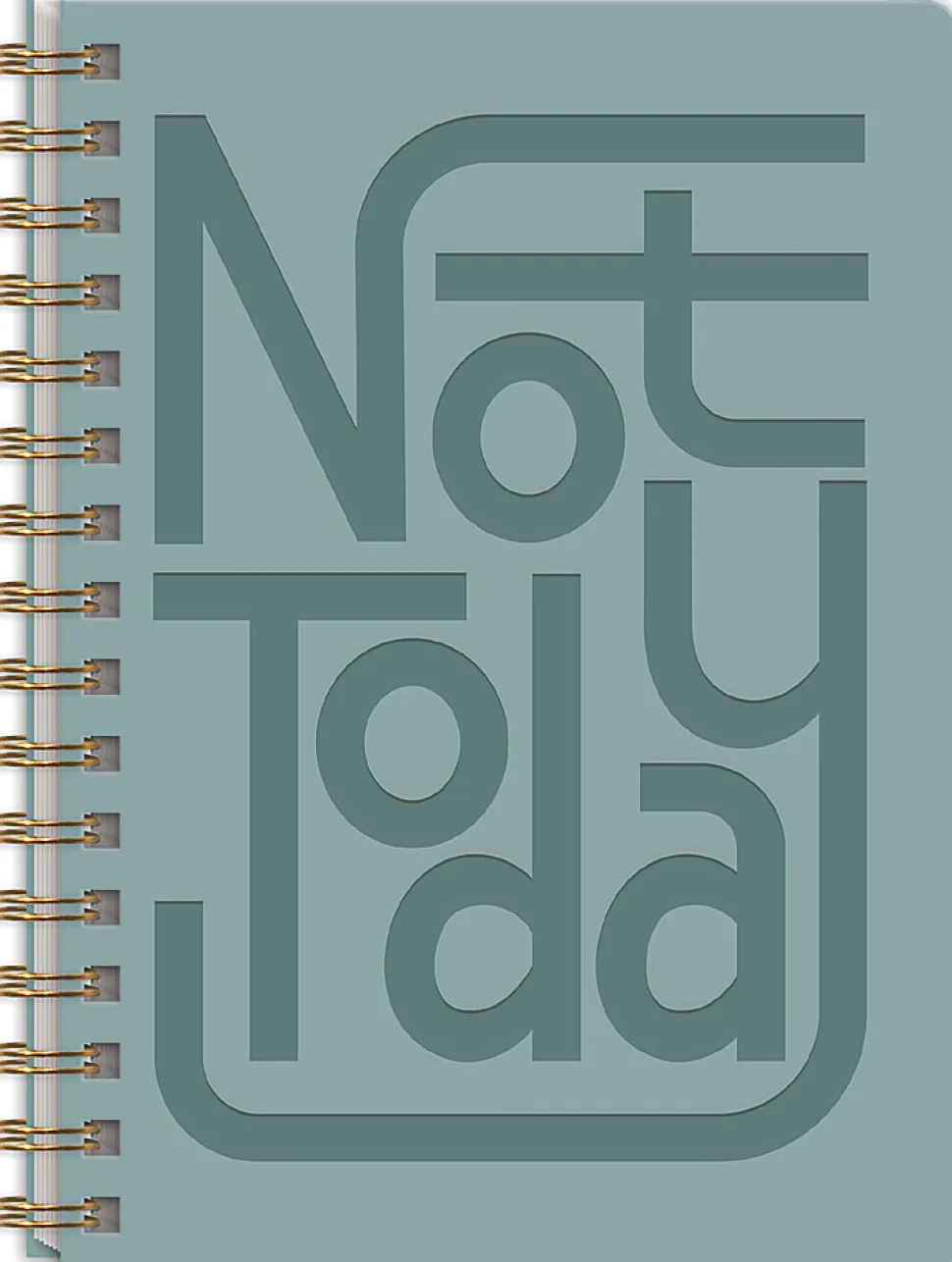 Lady Jayne Vegan Leather Softcover Spiral Journal, 6-1/4" x 8-1/2", Legal Rule, 144 Pages, Today