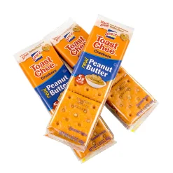 Lance Toast Chee Peanut Butter Crackers, Pack of 6, Box Of 40