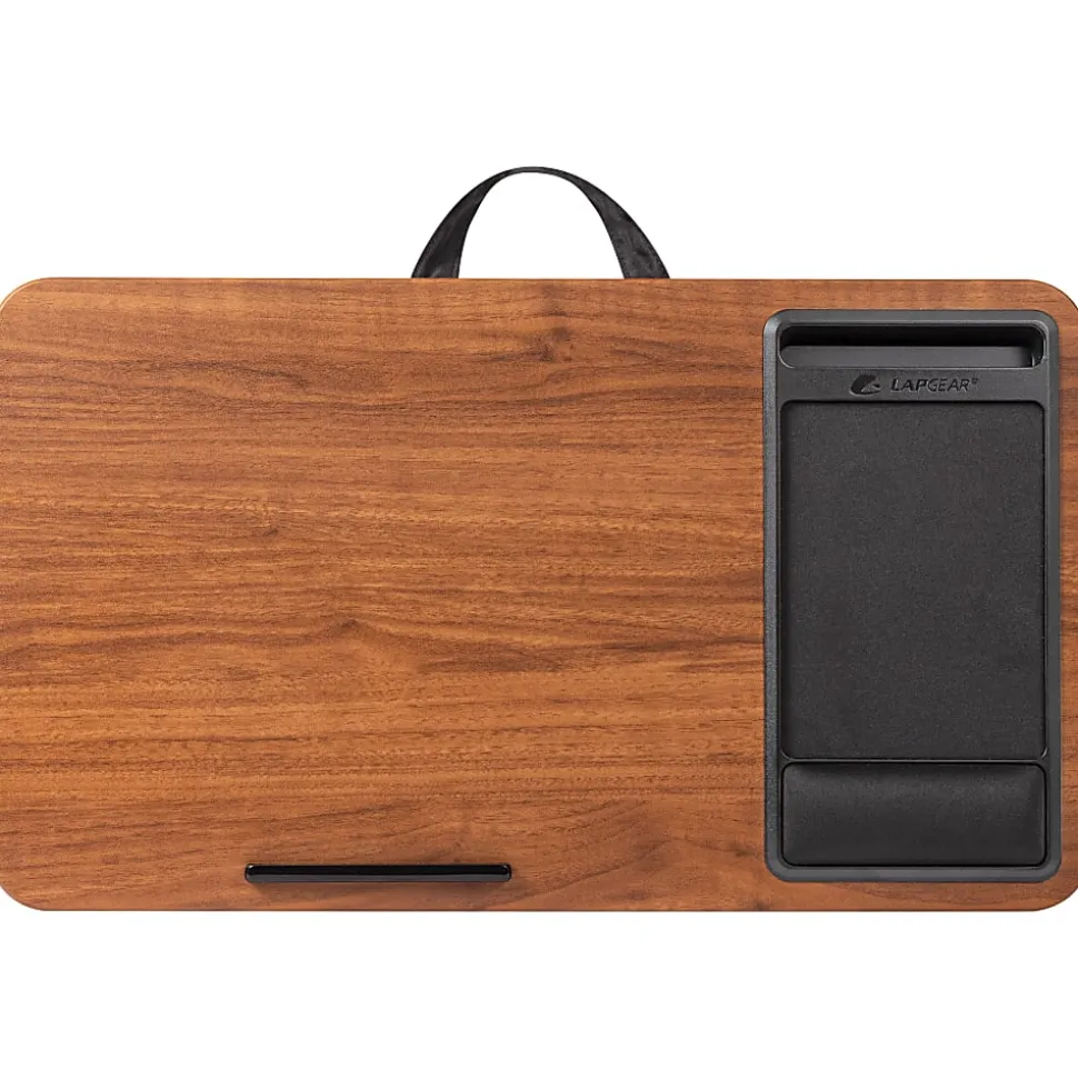 LapGear Atlas Lap Desk, 21-1/8" x 12", Walnut, 92014-RP