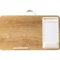 LapGear Atlas Lap Desk, 21-1/8" x 12", White Oak Woodgrain, 92009-RP