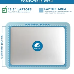 LapGear Compact Lap Desk With Cushioned Zipper Storage Pouch, 14-1/2