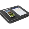 LapGear Compact Lap Desk With Cushioned Zipper Storage Pouch, 14-1/2" x 10-1/2", Black