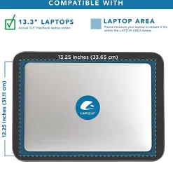 LapGear Compact Lap Desk With Cushioned Zipper Storage Pouch, 14-1/2