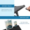 LapGear Easy Tilt Laptop Table Bed Desk, 22" x 14", Black