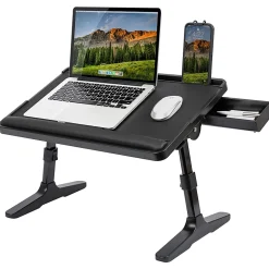 LapGear Easy Tilt Laptop Table Bed Desk, 22" x 14", Black