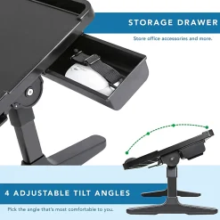 LapGear Easy Tilt Laptop Table Bed Desk, 22