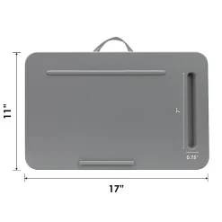 LapGear® Sidekick™ Lap Desk, 2-1/4"H x 17"W x 11"D, Gray Herringbone, 44215-OD