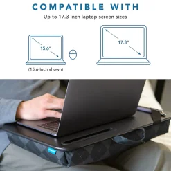 LapGear XL Designer Lap Desk, Gray Argyle, 18.5" x 14.8"