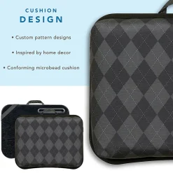 LapGear XL Designer Lap Desk, Gray Argyle, 18.5