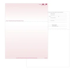 Laser 2-Sided Healthcare Medical Billing Statements, Preprinted MC/Visa Credit Card Accepted, 1-Part, 8-1/2