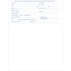 Laser 2-Sided Healthcare Medical Billing Statements, Preprinted MC/Visa Credit Card Accepted, 1-Part, 8-1/2