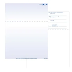 Laser 2-Sided Healthcare Medical Billing Statements, Preprinted MC/Visa Credit Card Accepted, 1-Part, 8-1/2