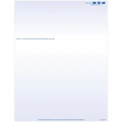 Laser 2-Sided Healthcare Medical Billing Statements, Preprinted MC/Visa/Discover Credit Card Accepted, 1-Part, 8-1/2"x11", Blue, Pack Of 1,000 Sheets