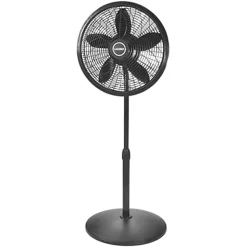 Lasko® Elegance And Performance 18" 3-Speed Pedestal Fan, 54.5"H x 20.5"W x 20.5"D, Black