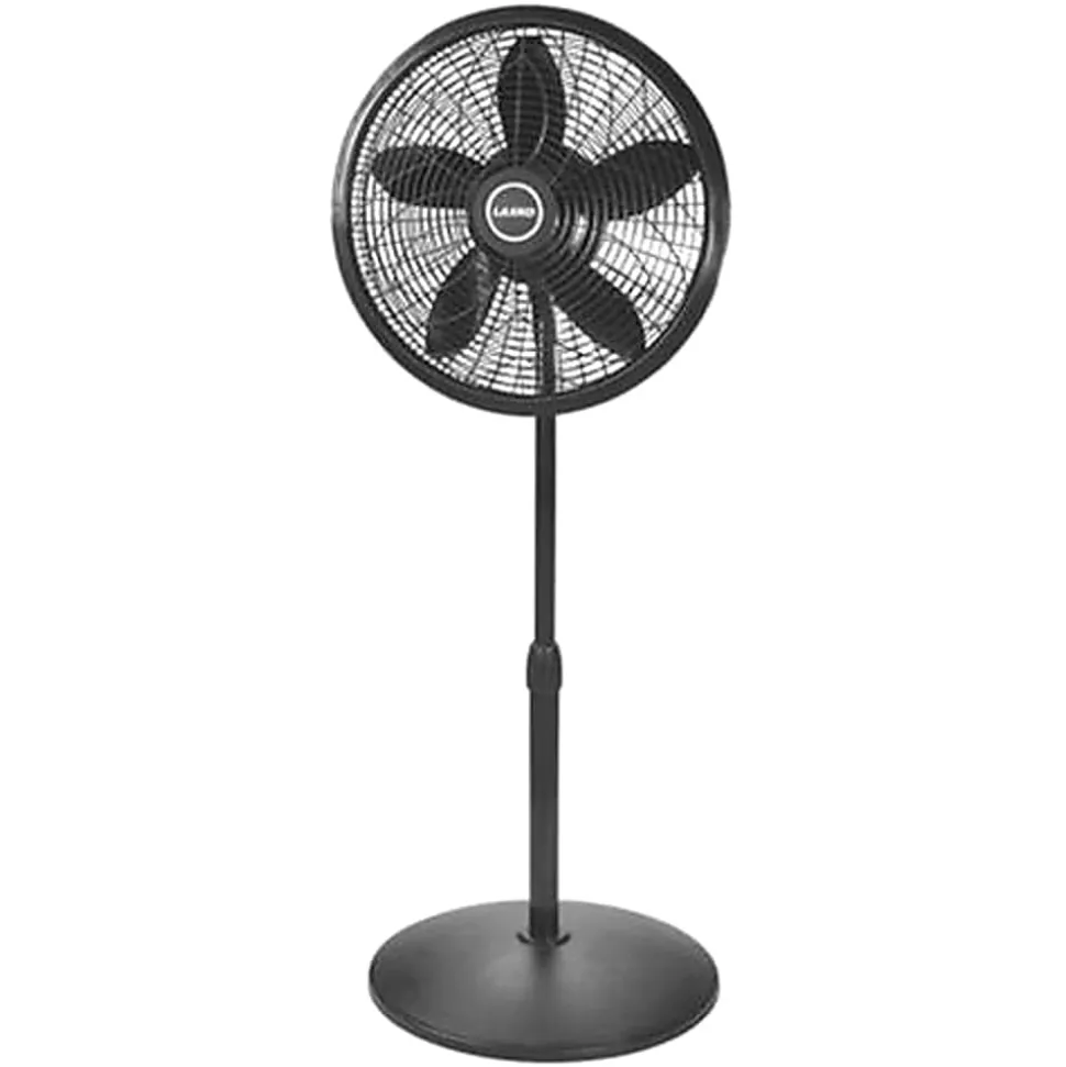 Lasko® Elegance And Performance 18" 3-Speed Pedestal Fan, 54.5"H x 20.5"W x 20.5"D, Black