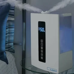 Lasko Quiet Ultrasonic Digital Warm and Cool Mist Humidifier - Warm Mist, Cool Mist, Ultrasonic - Black, White