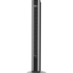 Lasko Space-Saving Performance Tower Fan & Remote, 3 Speed, Oscillating, Timer, Night Mode, 42.5"H x 12.5"W, Plastic, Gray