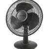 Lasko® 3-Speed Desk Fan, Oscillating, Black