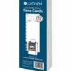 Lathem Calculating Electronic Time Clock, 100 Employees, 6-15/16”H x 5-1/4”W x 9-5/8”D, Gray, 700E