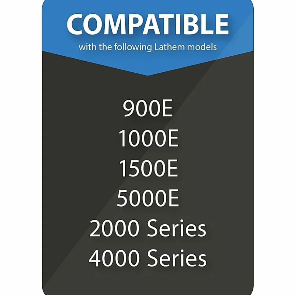 Lathem Time Cards For Electronic Side-Print Time Clocks, Weekly, 1-Sided, 4" x 9", Box Of 100