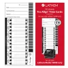 Lathem TruAlign E16 Time Cards For 1600E, Weekly, 1-Sided, 4" x 9", White, Box Of 100