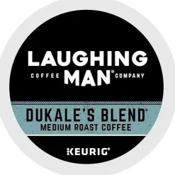 Laughing Man Single-Serve Coffee K-Cup® Pods, Medium Roast, Dukale's Blend, Carton Of 22