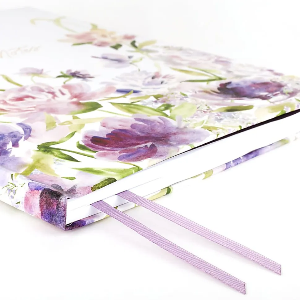 Leah Bisch™ for Cambridge® Journal, 8” x 10”, Legal Rule, 96 Sheets, Floral