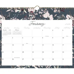 Leah Bisch™ for Cambridge® 2026 Monthly Wall Calendar, Calista Floral, Medium, 15