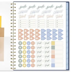Leah Bisch™ for Mead Cambridge® Academic 2026-2027 Weekly Monthly Planner, Bow Trellis, Large, 8 1/2