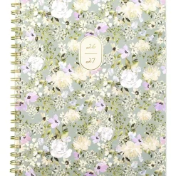 Leah Bisch™ for Mead Cambridge® Academic 2026-2027 Weekly Monthly Planner, Peony Field, Large, 8 1/2" x 11"