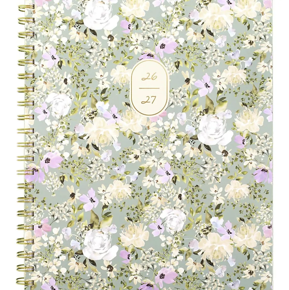 Leah Bisch™ for Mead Cambridge® Academic 2026-2027 Weekly Monthly Planner, Peony Field, Small, 5 1/2" x 8 1/2"