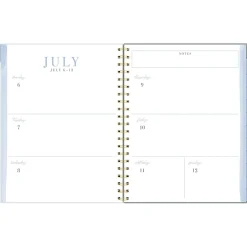 Leah Bisch™ for Mead Cambridge® Academic 2026-2027 Weekly Monthly Planner, Peony Field, Small, 5 1/2