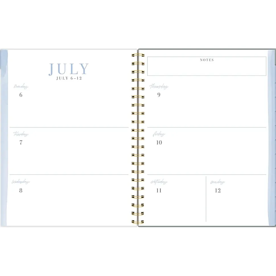 Leah Bisch™ for Mead Cambridge® Academic 2026-2027 Weekly Monthly Planner, Peony Field, Small, 5 1/2" x 8 1/2"