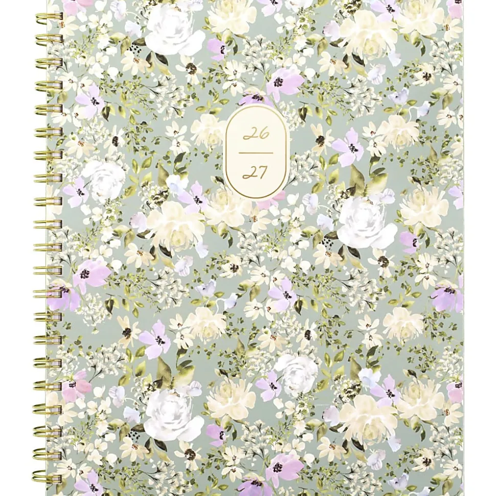 Leah Bisch™ for Mead Cambridge® Academic 2026-2027 Weekly Monthly Planner, Peony Field, Small, 5 1/2" x 8 1/2"