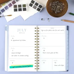 Leah Bisch™ for Mead Cambridge® Academic 2026-2027 Weekly Monthly Planner, Bow Trellis, Small, 5 1/2" x 8 1/2"