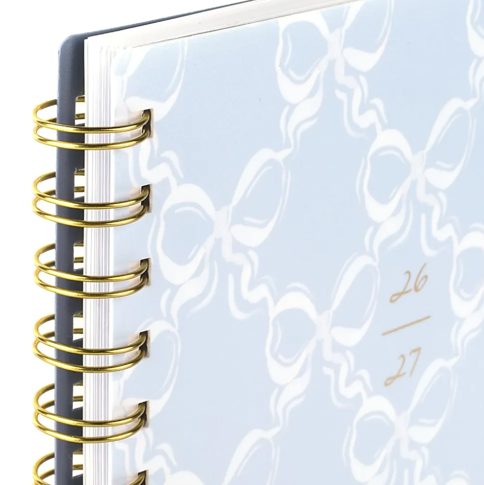 Leah Bisch™ for Mead Cambridge® Academic 2026-2027 Weekly Monthly Planner, Bow Trellis, Small, 5 1/2" x 8 1/2"