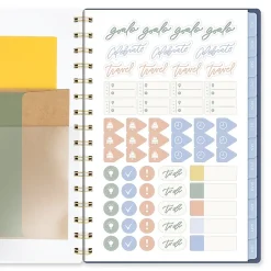Leah Bisch™ for Mead Cambridge® Academic 2026-2027 Weekly Monthly Planner, Bow Trellis, Small, 5 1/2