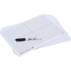 Learning Advantage™ XY Axis Unframed Dry-Erase Whiteboards, 9" x 12", Set Of 10