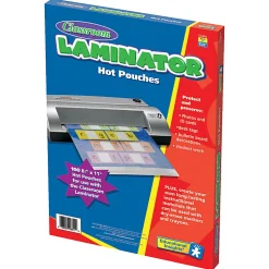 Learning Resources Classroom Laminator Pouches, 3 mils, 8 1/2" x 11", Pack Of 100, EI-8811