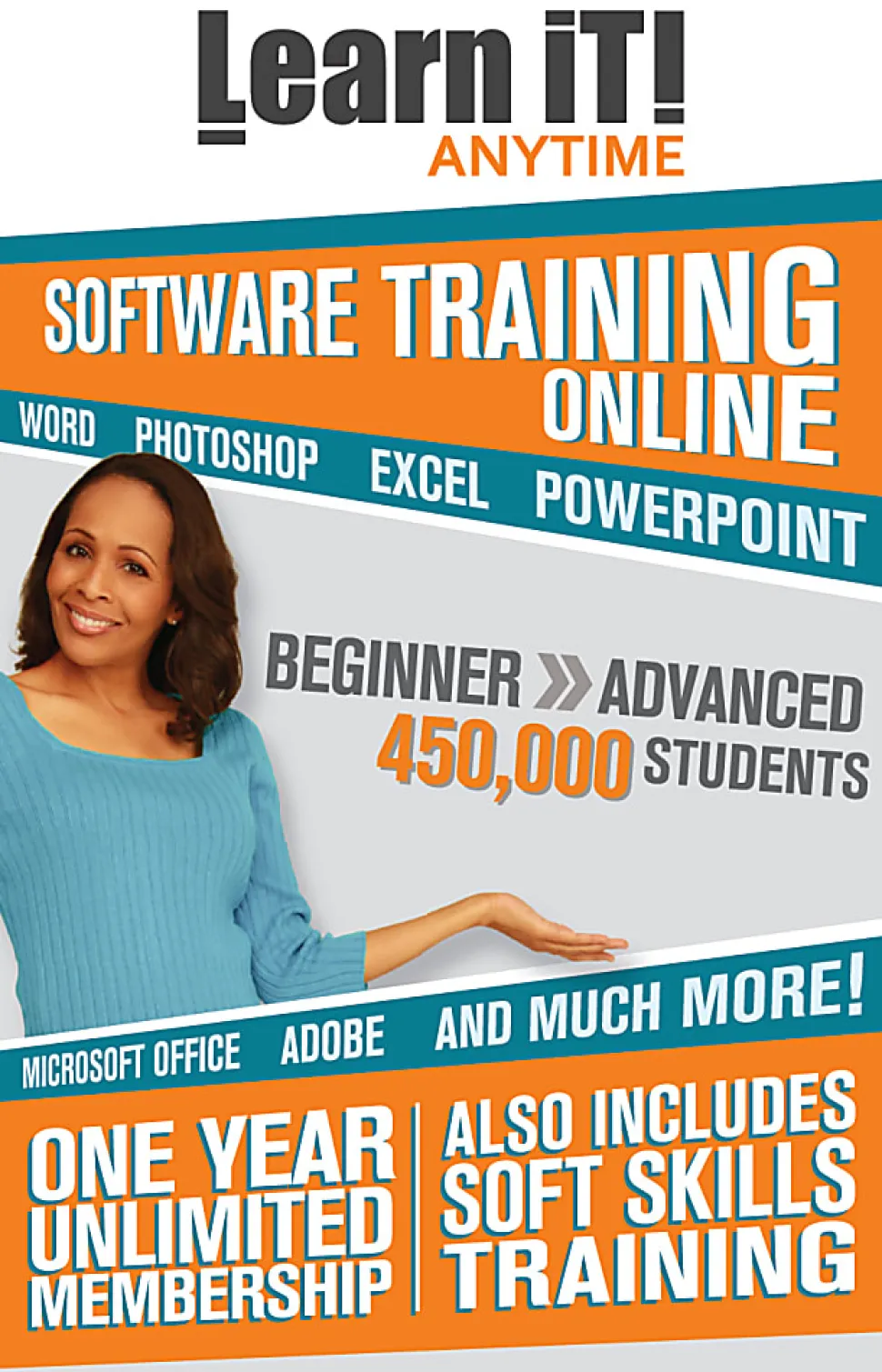 Learn iT! Anytime Online Training, 1 Year Subscription Card