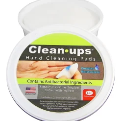Lee Clean-UpsĀ® Hand Cleaning Pads, Pack Of 60
