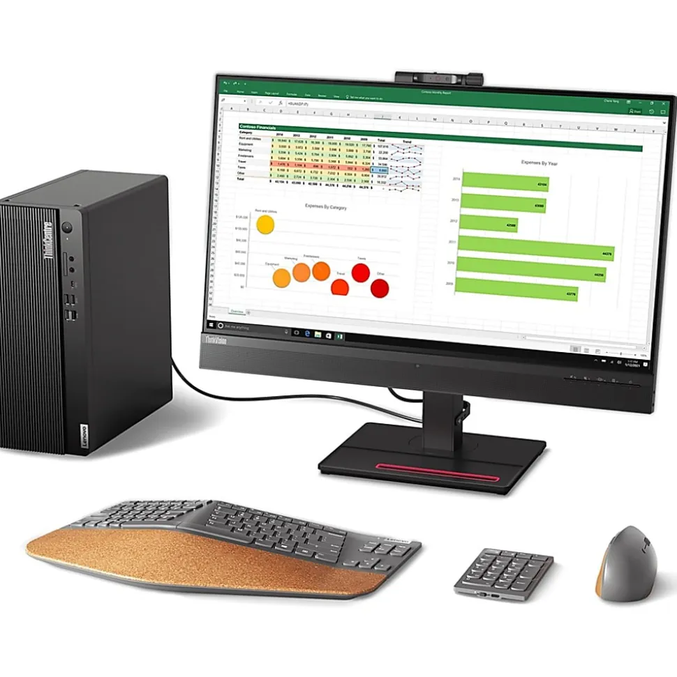 Lenovo Go Wireless Split Keyboard - US English - Wireless Connectivity - 2.40 GHz - English (US) - PC - 4Y41C33748