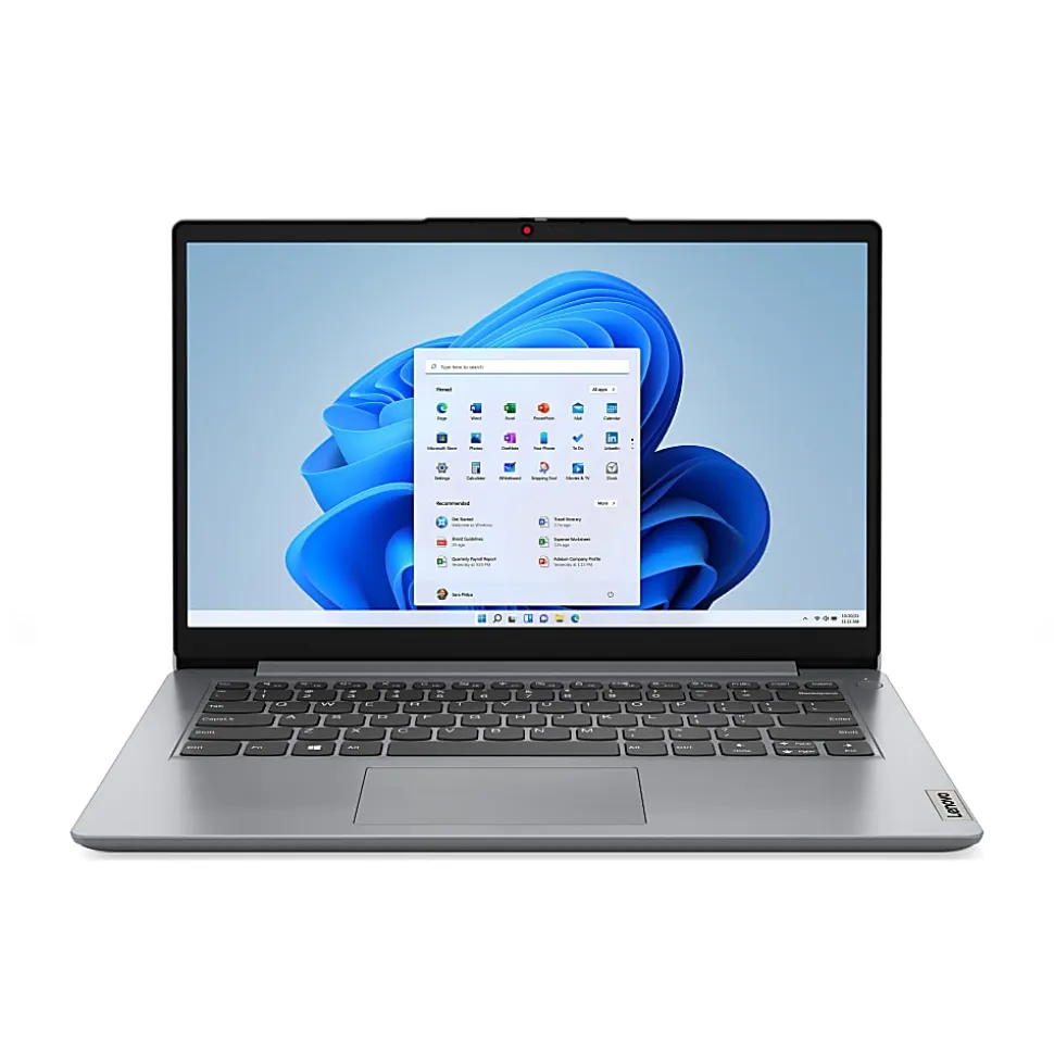 Lenovo® IdeaPad 1i 14 Laptop, 14" Screen, Intel® Pentium®, AI Enabled, 4GB Memory, 128GB eMMC Storage, Wi-Fi 6, Windows® 11, 82LV003WUS