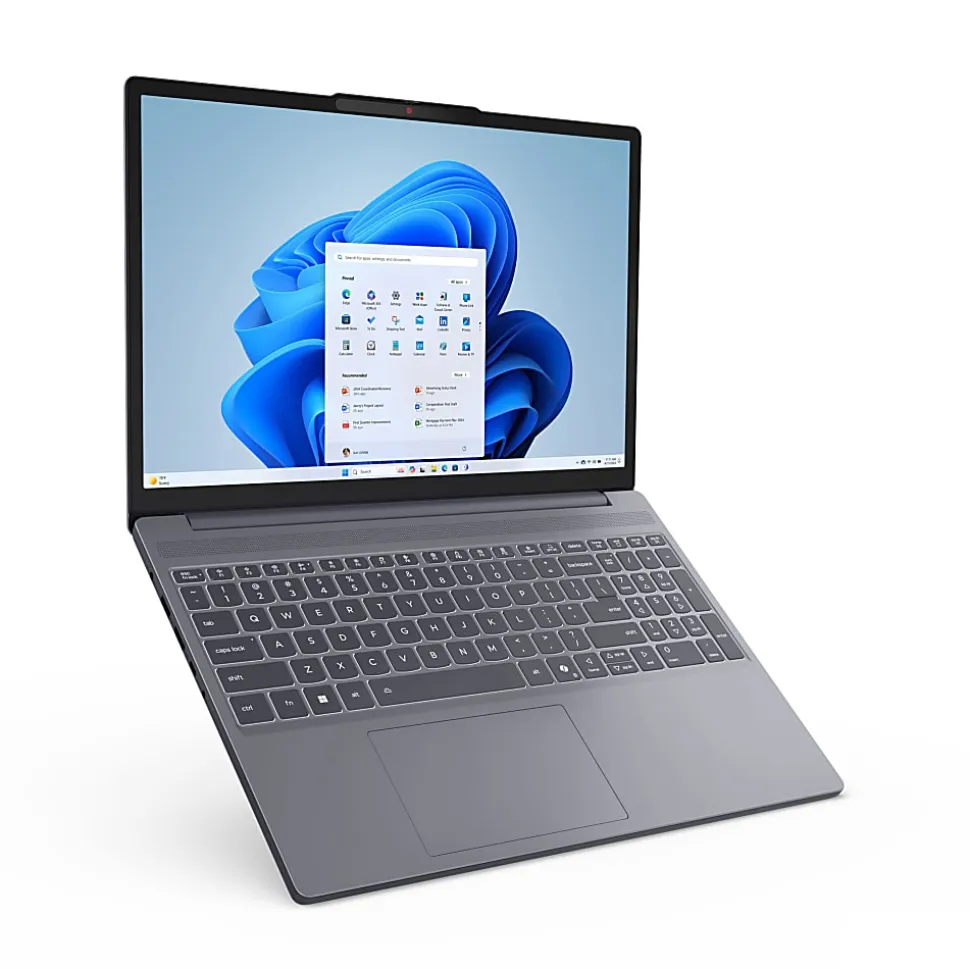 Lenovo Ideapad Slim 3 Laptop, 15.3" Screen, AMD Ryzen 5, 8GB Memory, 256GB Solid State Drive, Wi-Fi 6, Windows 11, Lunar Gray