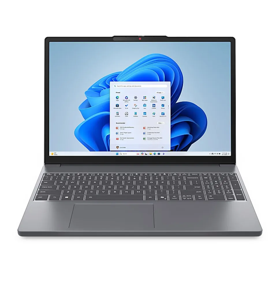 Lenovo Ideapad Slim 3 Laptop, 15.3" Screen, AMD Ryzen 5, 8GB Memory, 256GB Solid State Drive, Wi-Fi 6, Windows 11, Lunar Gray