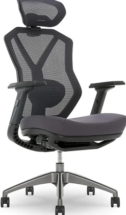 Lenovo® Legion Ergonomic Mesh High-Back Gaming Chair, Dark Gray/Black