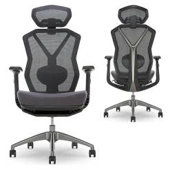 Lenovo® Legion Ergonomic Mesh High-Back Gaming Chair, Dark Gray/Black