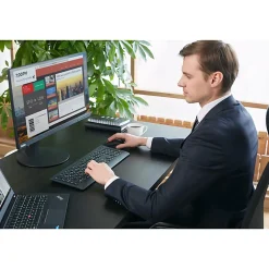 Lenovo® Professional Wireless Keyboard & Mouse, Compact Keyboard, Laser Mouse